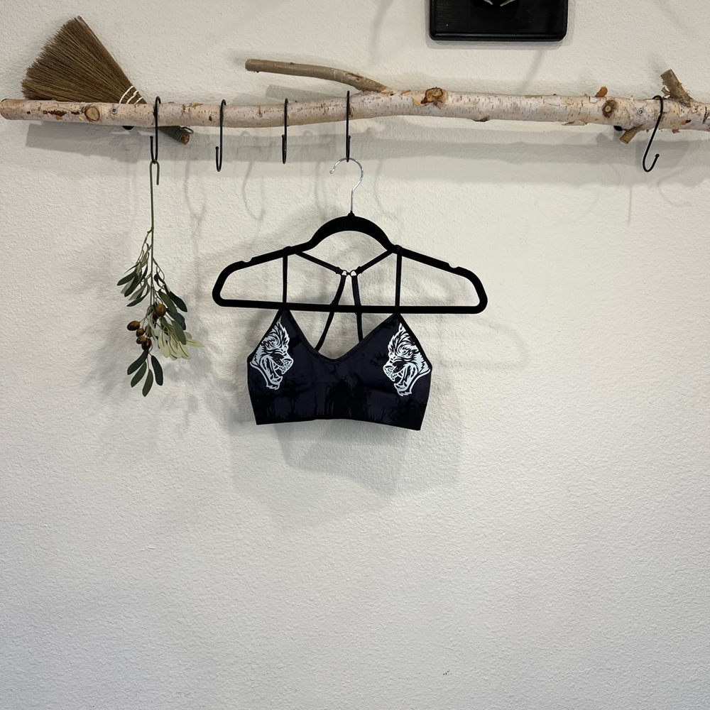 Darc Sport Sports Bra Marbled Black/Grey Size Small